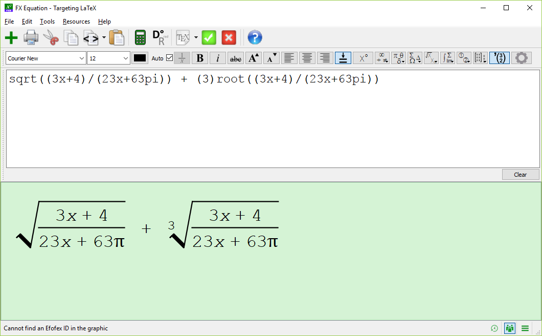 Simple equation in FX Equation